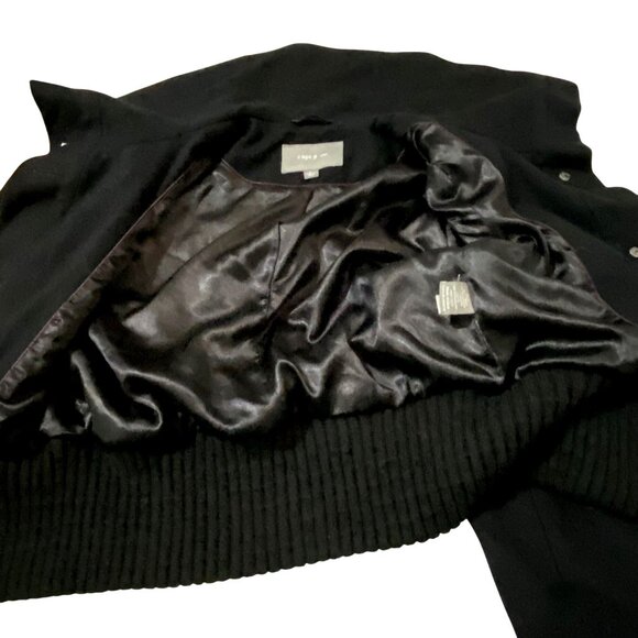 Apt 9 Wool Jacket Womens S Black Dark Academia Military Citycore Dollcore Classy - Picture 4 of 6